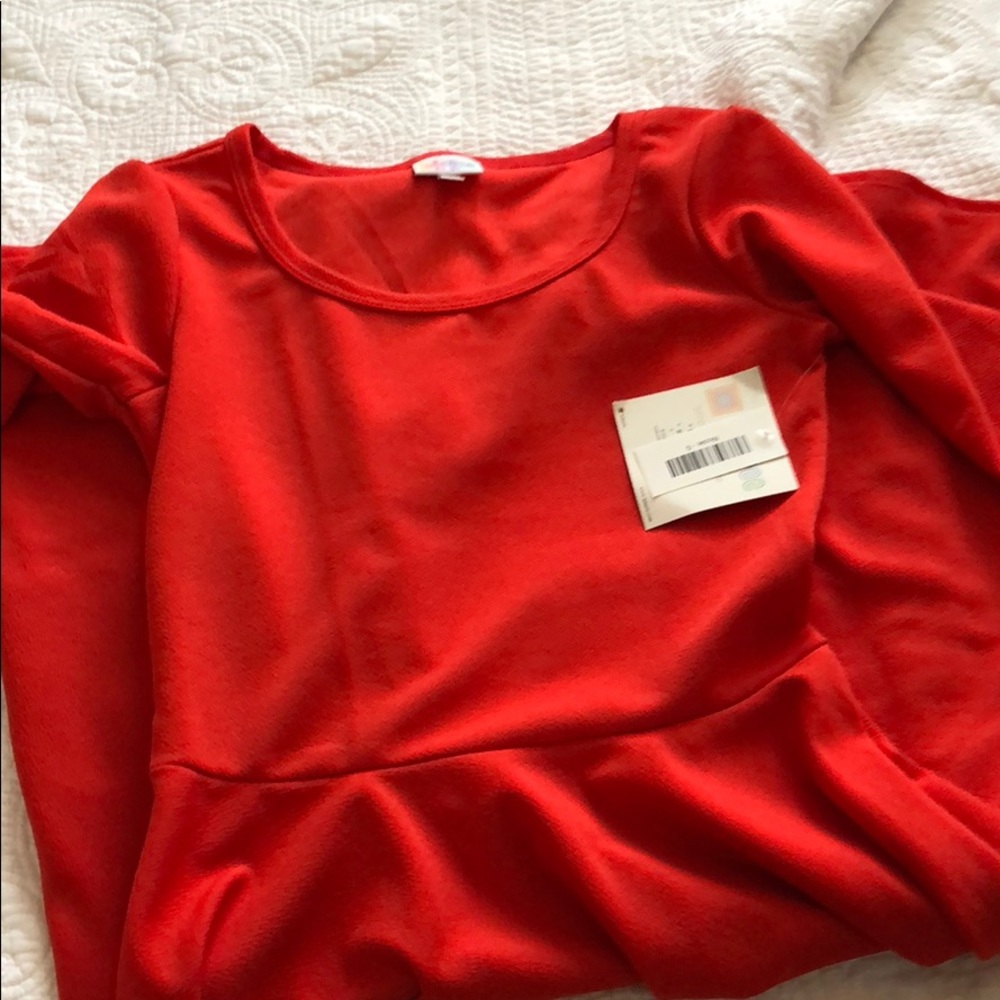 NWT Solid Red LulaRoe Nicole